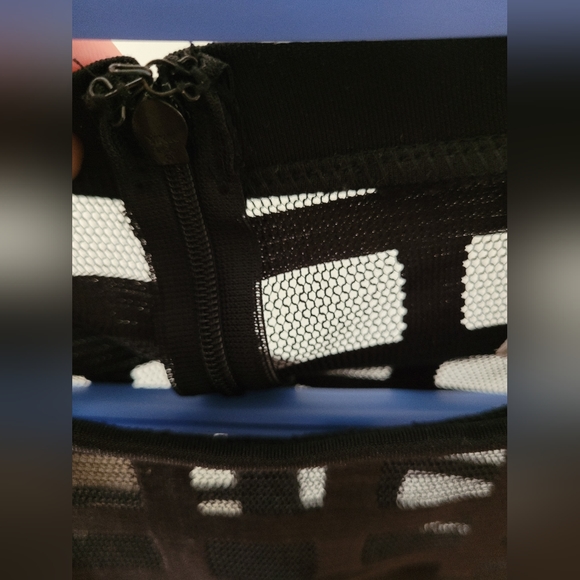 Asos Maternity Checkered Mesh Detail Dress US 4 - Picture 4 of 6